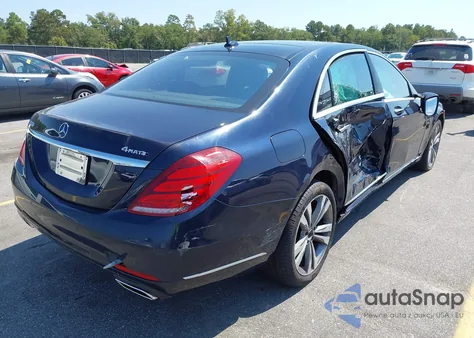 2015 Mercedes-Benz S 550 4Matic из США, поврежденный, VIN WDDUG8FB4FA149265
